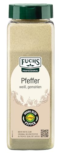 Fuchs Professional - Pfeffer weiß gemahlen | 600 g in der Streudose von Fuchs