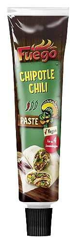 Fuego - Chipotle Chili Paste , Scharfes Würzen von mexikanischen Gerichten , Für 4 Anwendungen , Vegan , 1 x 40 g von Fuego