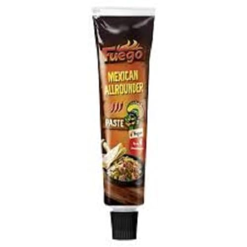 Fuego - Mexican Allrounder Würzpaste | Zum unkomplizierten Würzen von mexikanischen Gerichten | Für 4 Anwendungen | Vegan | 1 x 40g in wiederverschließbarer Tube von Fuego