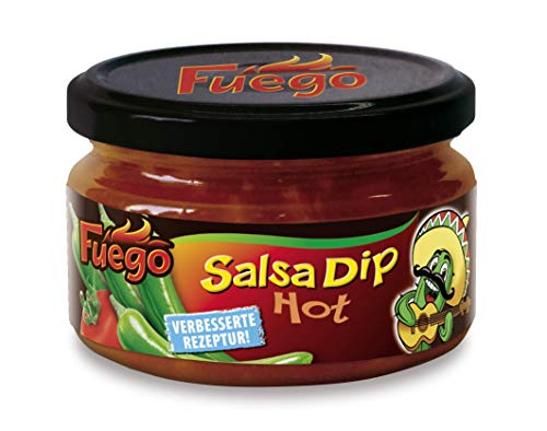 Fuego Salsa Dip hot, 4er Pack (4 x 200 ml) von Fuego