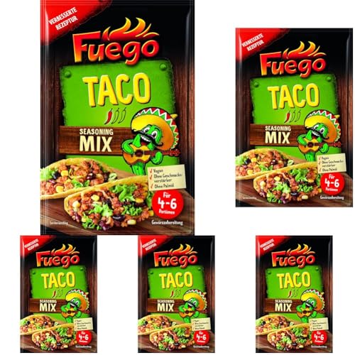 Fuego Taco Gewürzmischung, 30 g (Packung mit 5) von Fuego