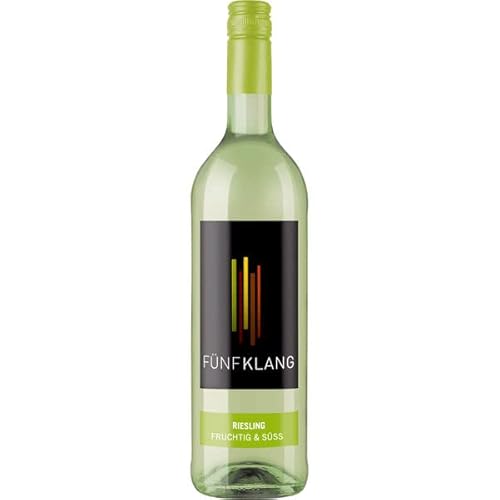 Fünfklang Riesling Weißwein süß 9% vol. QbA, 6er Pack (6 x 0.75 l) von Fünfklang