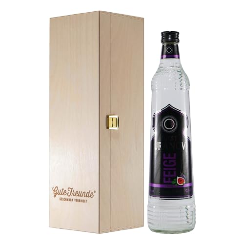 Fürst Uranov Feige Likör und Vodka mit Geschenk-Holzkiste von Fürst Uranov