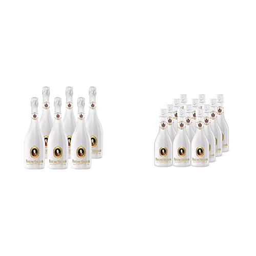 Fürst von Metternich Chardonnay Sekt, Trocken, Dry (6x0,75l) Rassiger Premiumsekt in hochwertiger weißen Glasflasche & Fürst von Metternich Chardonnay Sekt trocken (12 x 0.2 l) von Fürst von Metternich