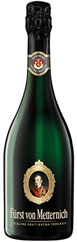 Fürst von Metternich Riesling Sekt Extra Trocken (1 x 0.75 l) (Packung mit 6) von Fürst von Metternich