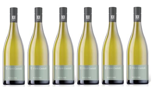 6x 0,75l - 2022er - Fürstlich Castell'sche Domäne - Riesling feinherb - VDP.Gutswein - Qualitätswein Franken - Deutschland - Weißwein halbtrocken von Fürstlich Castell'sches Domänenamt