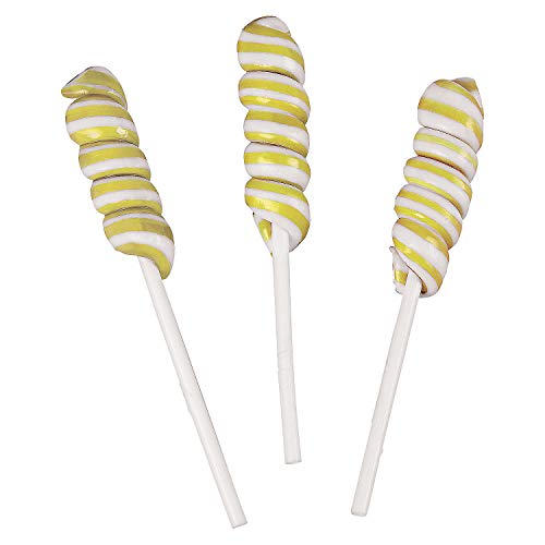 Mini Twisty Lutscher Einhorn Pops Nostalgische Süßigkeiten Sauger 24 Stück Einzeln Verpackt Gold von Fun Express