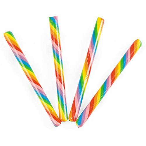 Old Fashioned Candy Sticks, einzeln verpackt, nostalgische Zuckerstangen, 80 Stück (Regenbogen) von Fun Express