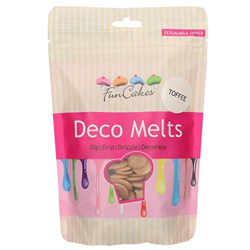 FunCakes, Deco Melts Toffee-Geschmack, Nicht aromatisiert, 250 gramm von FunCakes