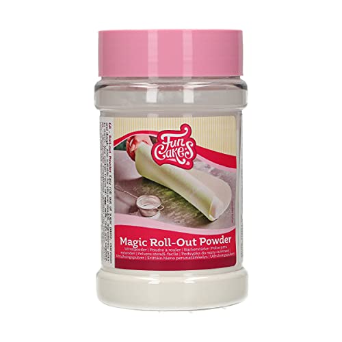 FunCakes Bäckerstärke (Magic Roll-Out Powder): Sehr feine Bäckerstärke zum Ausrollen von Fondant und Marzipan. Perfekt zum Dekorieren von Kuchen. Halal. 225 g. von FunCakes