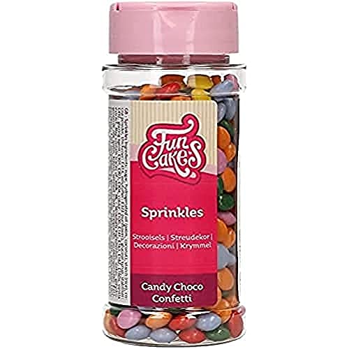 FunCakes Candy Choco Konfetti : Kuchenstreusel, guter Geschmack, perfekt zum Dekorieren von Kuchen, Schokoladenstreusel. 80 g. von FunCakes