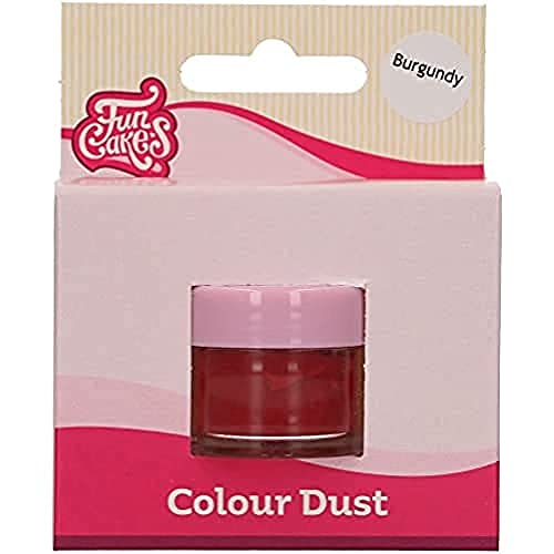 FunCakes Color Dust Burgundy: Farbpulver für Lebensmittel, zur Kuchendekoration, Halal-zertifiziert von FunCakes