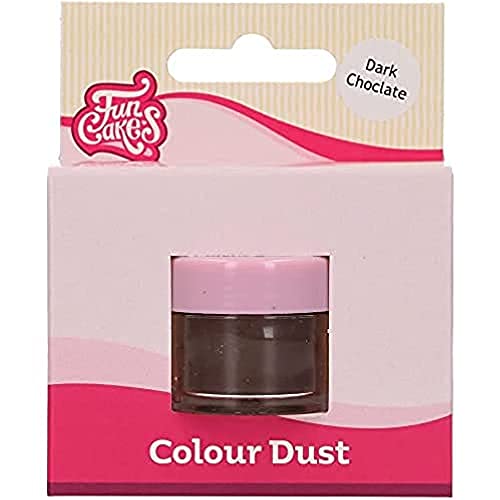 FunCakes Color Dust Dark Chocolate: Farbpulver für Lebensmittel, für die Kuchendekoration, Halal-zertifiziert von FunCakes