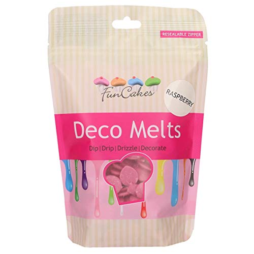 FunCakes Deco Melts Himbeergeschmack, Nicht aromatisiert, 250 gramm von FunCakes