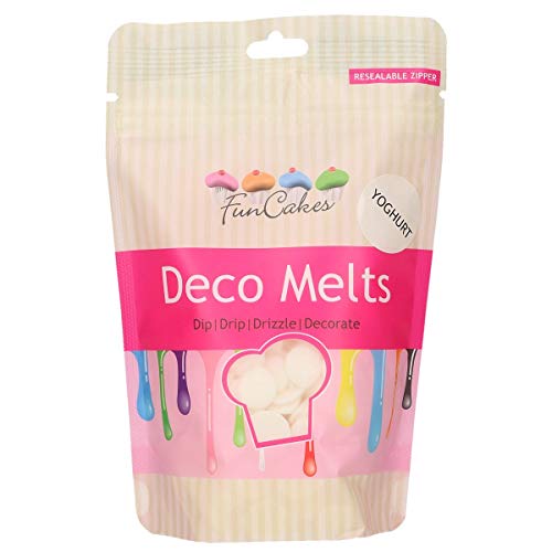 FunCakes Deco Melts Joghurtgeschmack, Nicht aromatisiert, 250 gramm von FunCakes