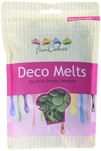 FunCakes Deko Melts, grün, 2er Pack (2 x 250 g) von FunCakes