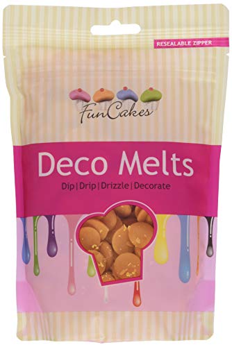 FunCakes Deko Melts, orange, 2er Pack (2 x 250 g) von FunCakes