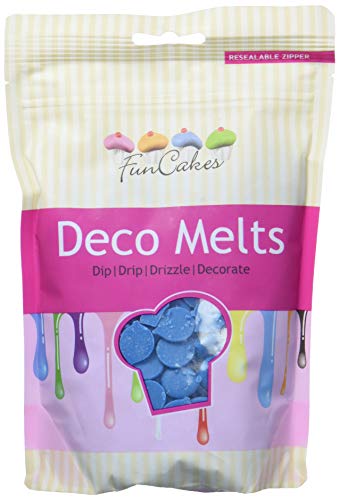 FunCakes Deko Melts, blau (1 x 250 g) von FunCakes