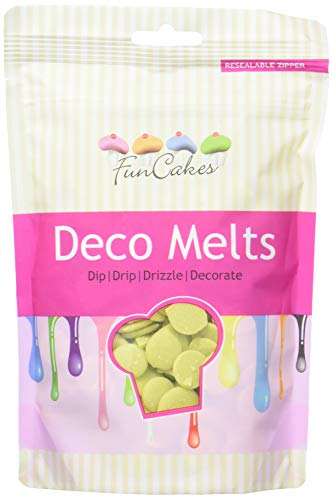 FunCakes Deko Melts -Limettengrün, 2er Pack (2 x 250 g) von FunCakes