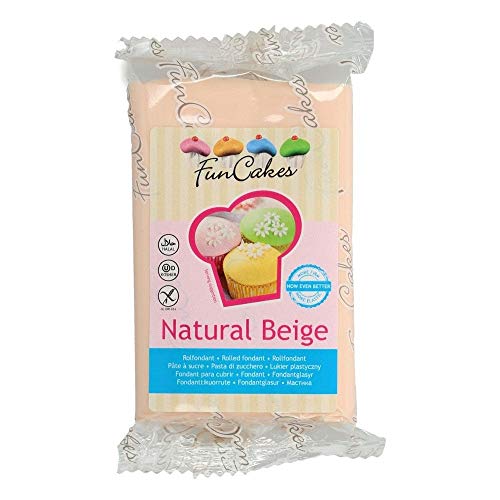 FunCakes Fondant - Natural beige (1 x 250 g) von FunCakes