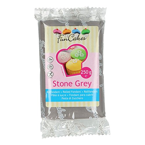 FunCakes Fondant -Stone grau (1 x 250 g) von FunCakes