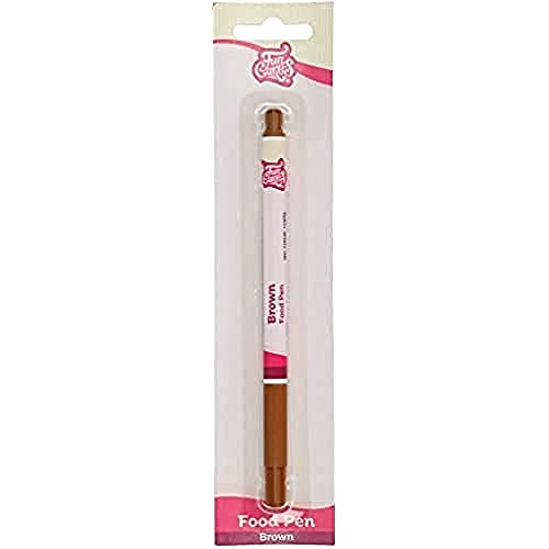 FunCakes Food Pen Braun: Lebensmittelfarbe Stifte, flexible Spitze für dicke und dünne Linien, Essbarer Stift für Kekse , Kuchen, Fondant und mehr, ideal zum Personalisieren, Halal-zertifiziert von FunCakes