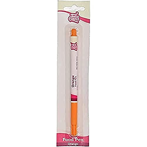 FunCakes Food Pen Orange: Lebensmittelfarbe Stifte, flexible Spitze für dicke und dünne Linien, Essbarer Stift für Kekse , Kuchen, Fondant und mehr, ideal zum Personalisieren, Halal-zertifiziert von FunCakes