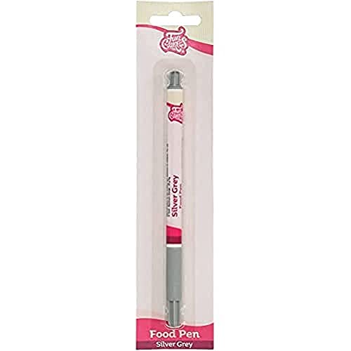 FunCakes Food Pen Silber Graun: Lebensmittelfarbe Stifte, flexible Spitze für dicke und dünne Linien, Essbarer Stift für Kekse , Kuchen, Fondant und mehr, ideal zum Personalisieren, Halal-zertifiziert von FunCakes