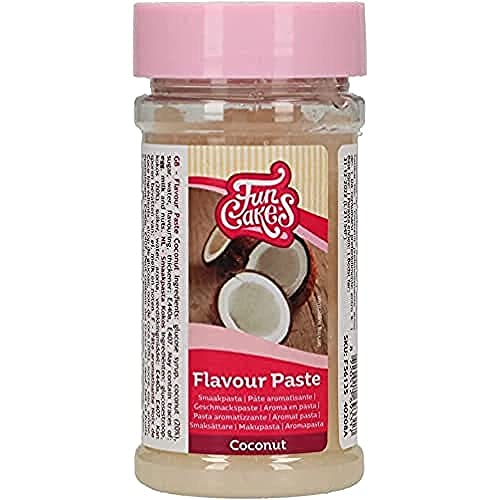 FunCakes Geschmackpaste Kokosnuss: Lebensmittelaroma, großartiger Geschmack, perfekt zum Dekorieren von Kuchen, geeignet für Teig und Füllungen. 100 g. von FunCakes