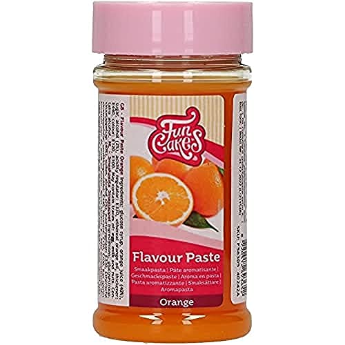 FunCakes Geschmackpaste Orange: Lebensmittelaroma, großartiger Geschmack, perfekt zum Dekorieren von Kuchen, geeignet für Teig und Füllungen. 120 g. von FunCakes