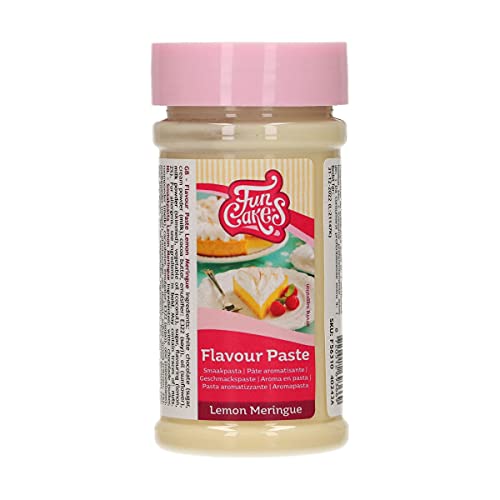 FunCakes Geschmackpaste Zitrone Meringue: Lebensmittelaroma, großartiger Geschmack, perfekt zum Dekorieren von Kuchen, geeignet für Teig und Füllungen. 100 g. von FunCakes