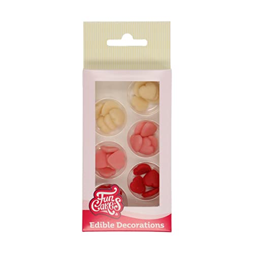 FunCakes Marzipan Dekorationen Kleine Herzen Set/30 von FunCakes