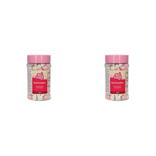 FunCakes Mini Marshmallows: Kuchenstreusel, großartiger Geschmack, perfekt zum Dekorieren von Kuchen, Cupcake-Streusel. 50 g. (Packung mit 2) von FunCakes