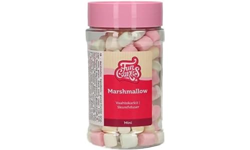 FunCakes Mini Marshmallows: Kuchenstreusel, großartiger Geschmack, perfekt zum Dekorieren von Kuchen, Cupcake-Streusel. 50 g. von FunCakes