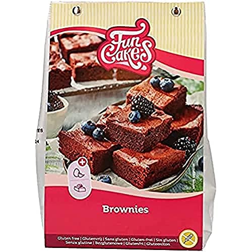 FunCakes Mix für Brownies, Glutenfrei: Einfach zu verwenden, für Brownies und Schokoladenkuchen mit reichhaltigem Schokoladengeschmack, Halal zertifiziert, 500g von FunCakes