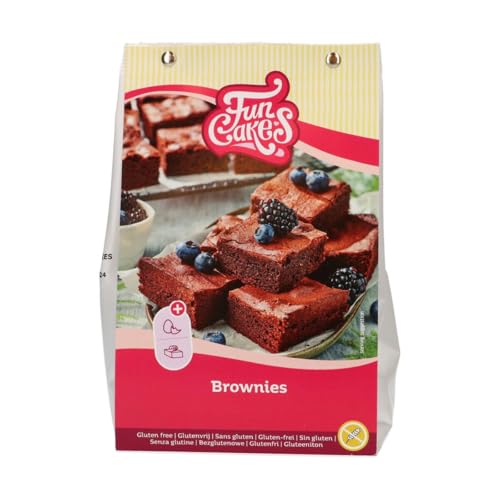 FunCakes Mix für Brownies, Glutenfrei: Einfach zu verwenden, für Brownies und Schokoladenkuchen mit reichhaltigem Schokoladengeschmack, Halal zertifiziert, 500g von FunCakes