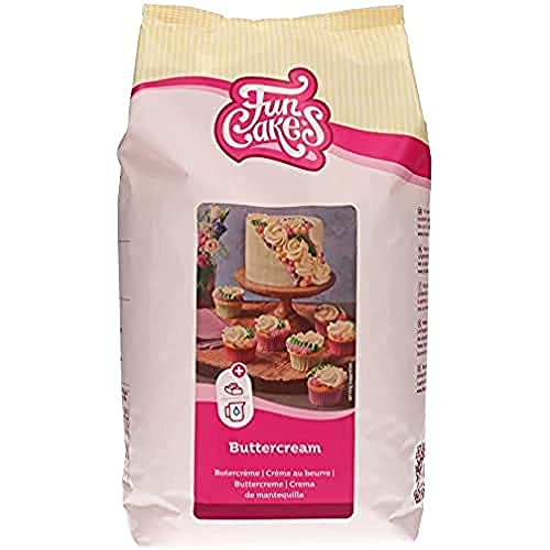 FunCakes Mix für Buttercreme: Einfach zu verwenden, cremig, perfekt zum Dekorieren, Abdecken und Füllen von Kuchen, Belag auf Cupcakes, Halal., 4 kg von FunCakes