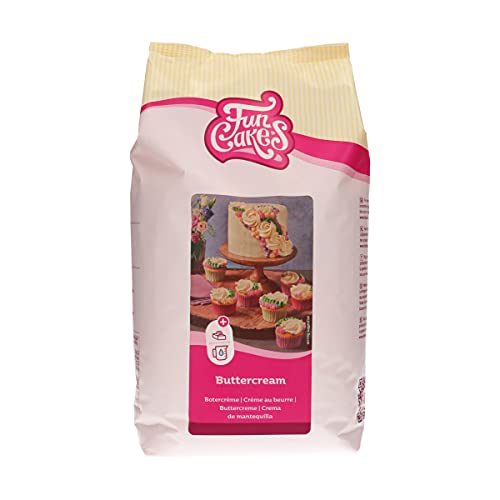 FunCakes Mix für Buttercreme: Einfach zu verwenden, cremig, perfekt zum Dekorieren, Abdecken und Füllen von Kuchen, Belag auf Cupcakes, Halal., 4 kg von FunCakes