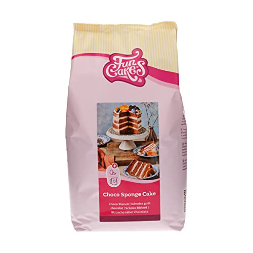 FunCakes Mix für Choco Biskuitkuchen: Einfach zu verwenden, wunderbar leichter Schokoladenkuchen, perfekt für die Kuchendekoration, Konditorqualität, Schokoladenkuchenbasis, Halal., 4 kg von FunCakes