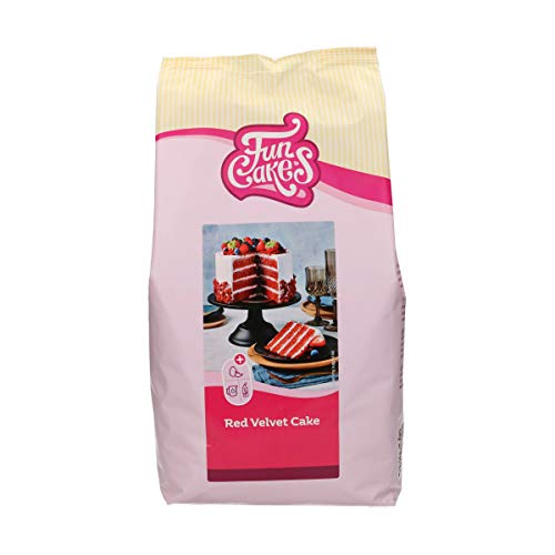 FunCakes Mix für Red Velvet Cake: Einfach zu verwendender, Halal., 4 kg von FunCakes