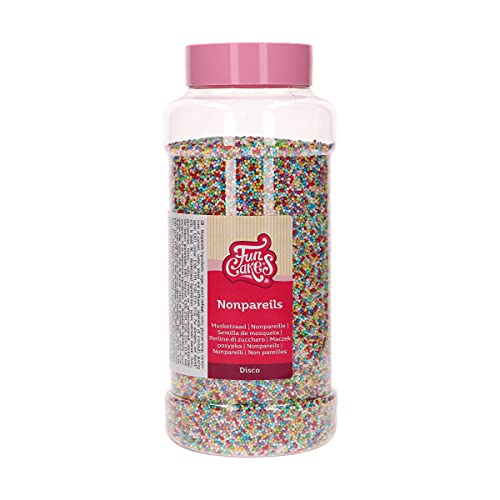 FunCakes Nonpareils Discomix: Kuchenstreusel, großartiger Geschmack, perfekt zum Dekorieren von Kuchen. 800 g. von FunCakes