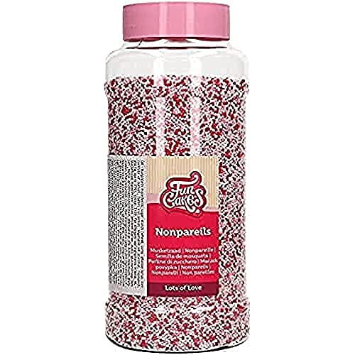 FunCakes Nonpareils Lots of Love: Kuchenstreusel, großartiger Geschmack, perfekt zum Dekorieren von Kuchen. 800 g. von FunCakes