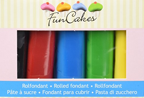 FunCakes Rollfondant Multipack Essential Colours, 500 g von FunCakes