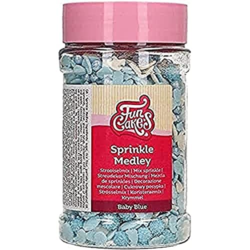 FunCakes Sprinkle Medley Baby Junge: Zuckerstreusel, großartiger Geschmack, perfekt zum Dekorieren von Kuchen, Sprinkle Mix. 180 g. von FunCakes