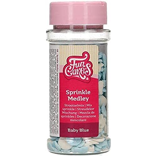 FunCakes Sprinkle Medley Baby Junge: Zuckerstreusel, großartiger Geschmack, perfekt zum Dekorieren von Kuchen, Sprinkle Mix. 50 g. von FunCakes