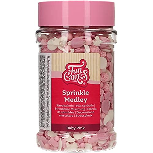 FunCakes Sprinkle Medley Baby Mädchen: Zuckerstreusel, großartiger Geschmack, perfekt zum Dekorieren von Kuchen, Sprinkle Mix. 180 g. von FunCakes