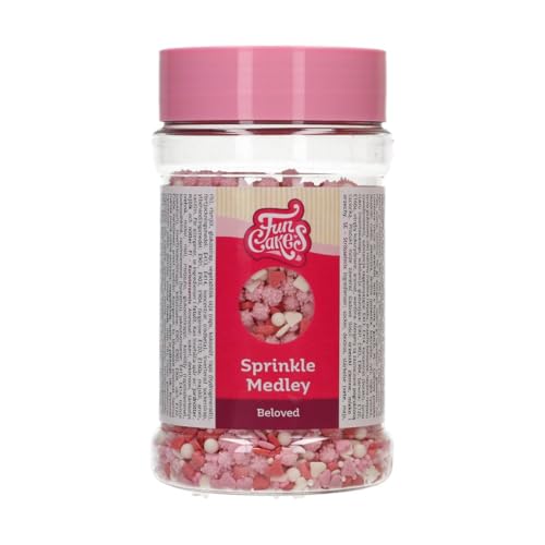 FunCakes Sprinkle Medley Beloved: Zuckerstreusel, Großartiger Geschmack, gut zum Dekorieren von Kuchen, Torten, Cakes, Sprinkle Mix. 180 g. von FunCakes