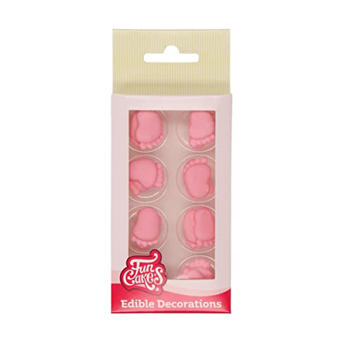 FunCakes Zucker Dekorationen Baby Füße Rosa Set/16 von FunCakes