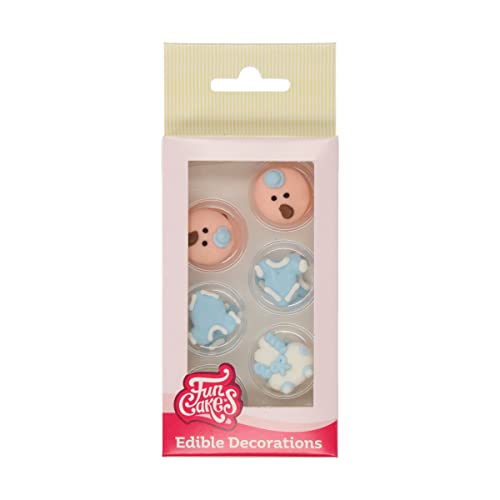 FunCakes Zucker Dekorationen Baby Jungen Set/12 von FunCakes