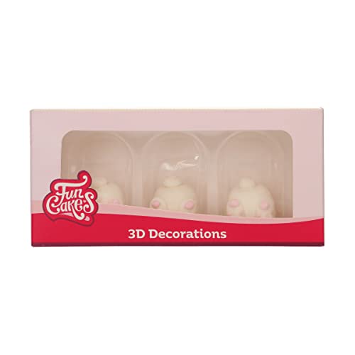 FunCakes Zuckerdekorationen 3D Hasenstummel Set/3 von FunCakes